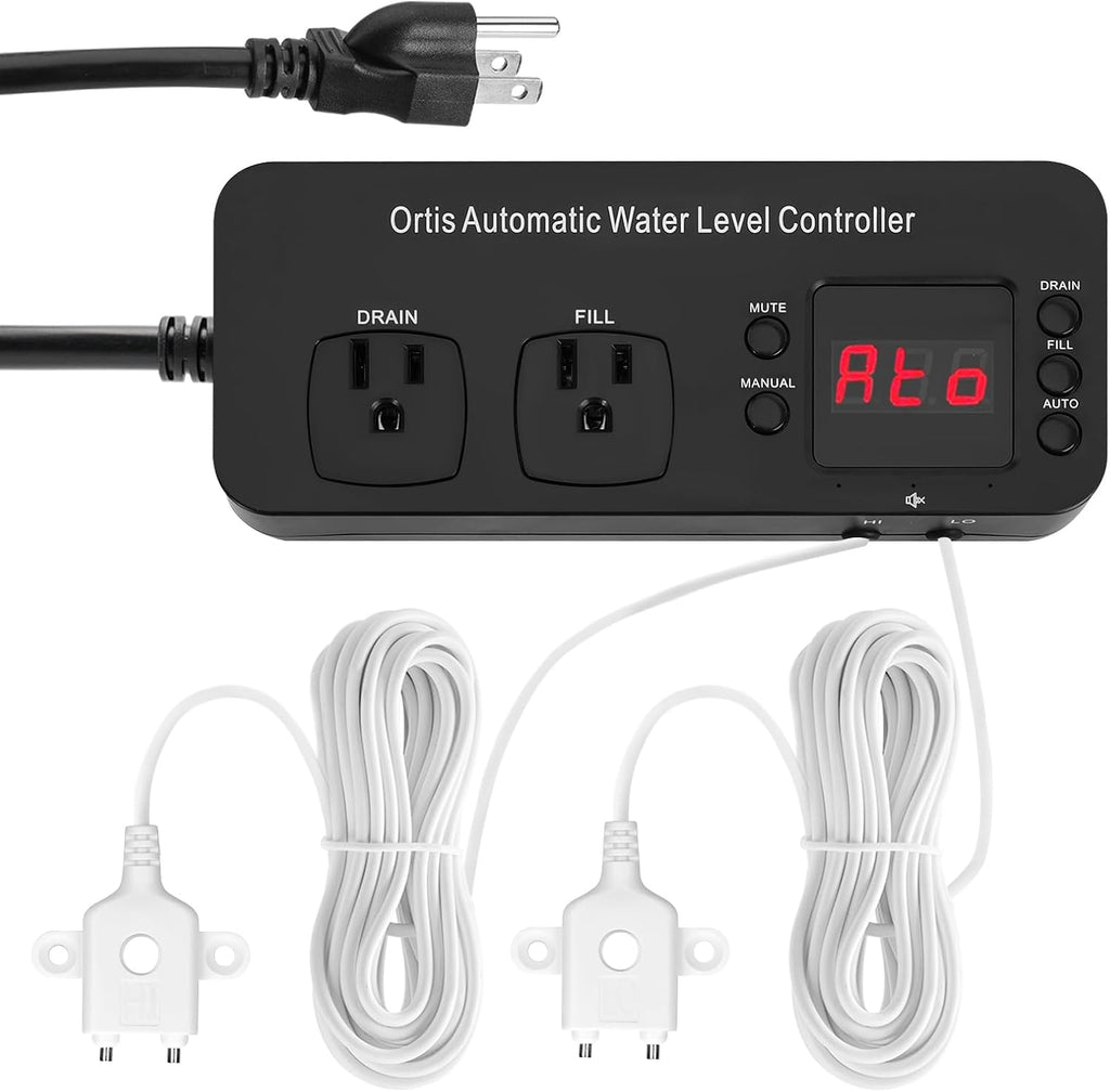 Auto Top Off System, Ortis Water Refiller, Automatic Water Level Controller for Aquariums, Fish Tanks, Swimming