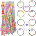 20Pcs Princess Necklace Bracelet Set, Teenager Costume Jewelry Play Jewelry for Women Dress Up Pretend Play Party Favors