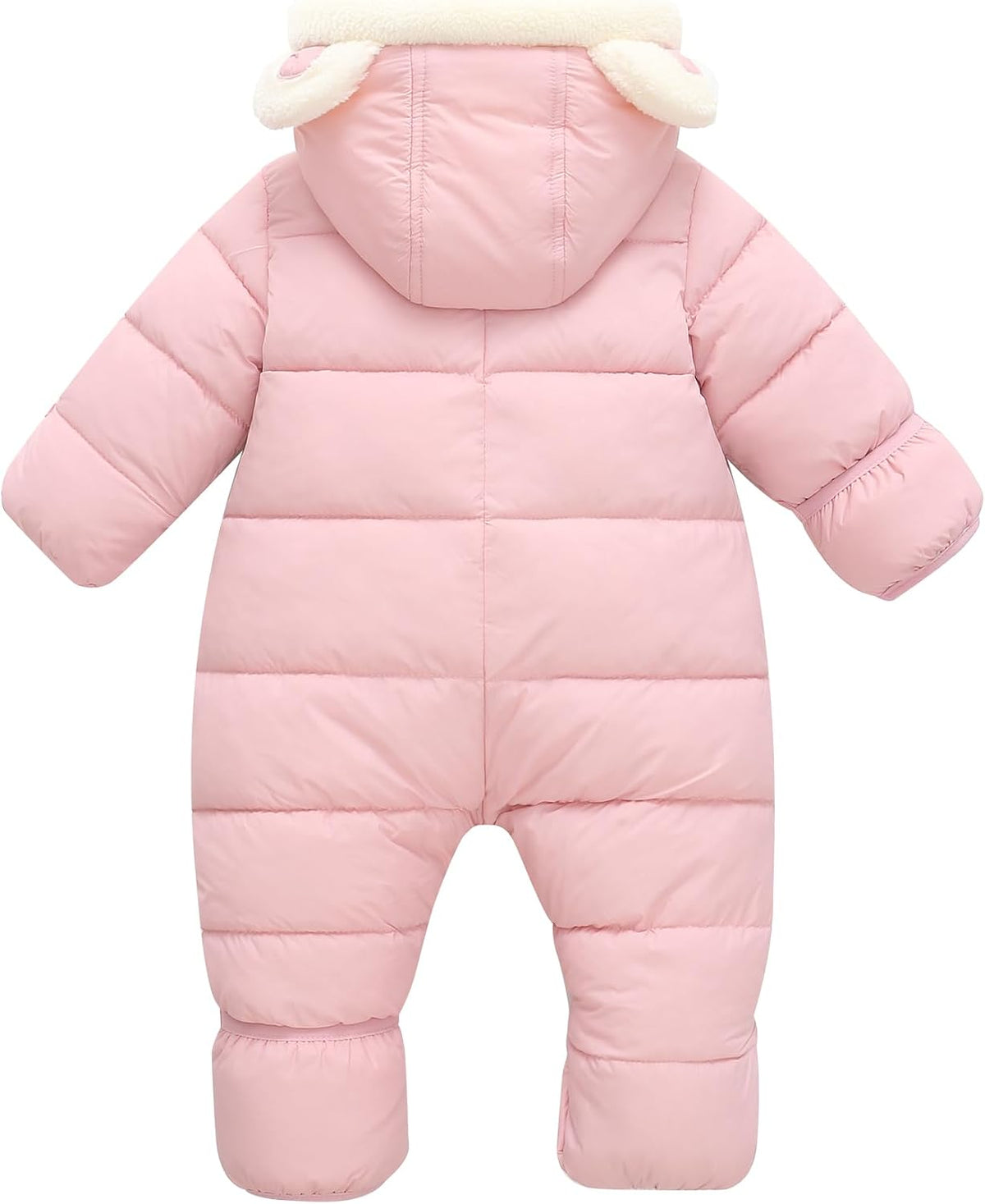 Baby Boys Girls Jumpsuit Fleece Lined Winter Coat 0-24 Months Romper Snowsuit Outwear