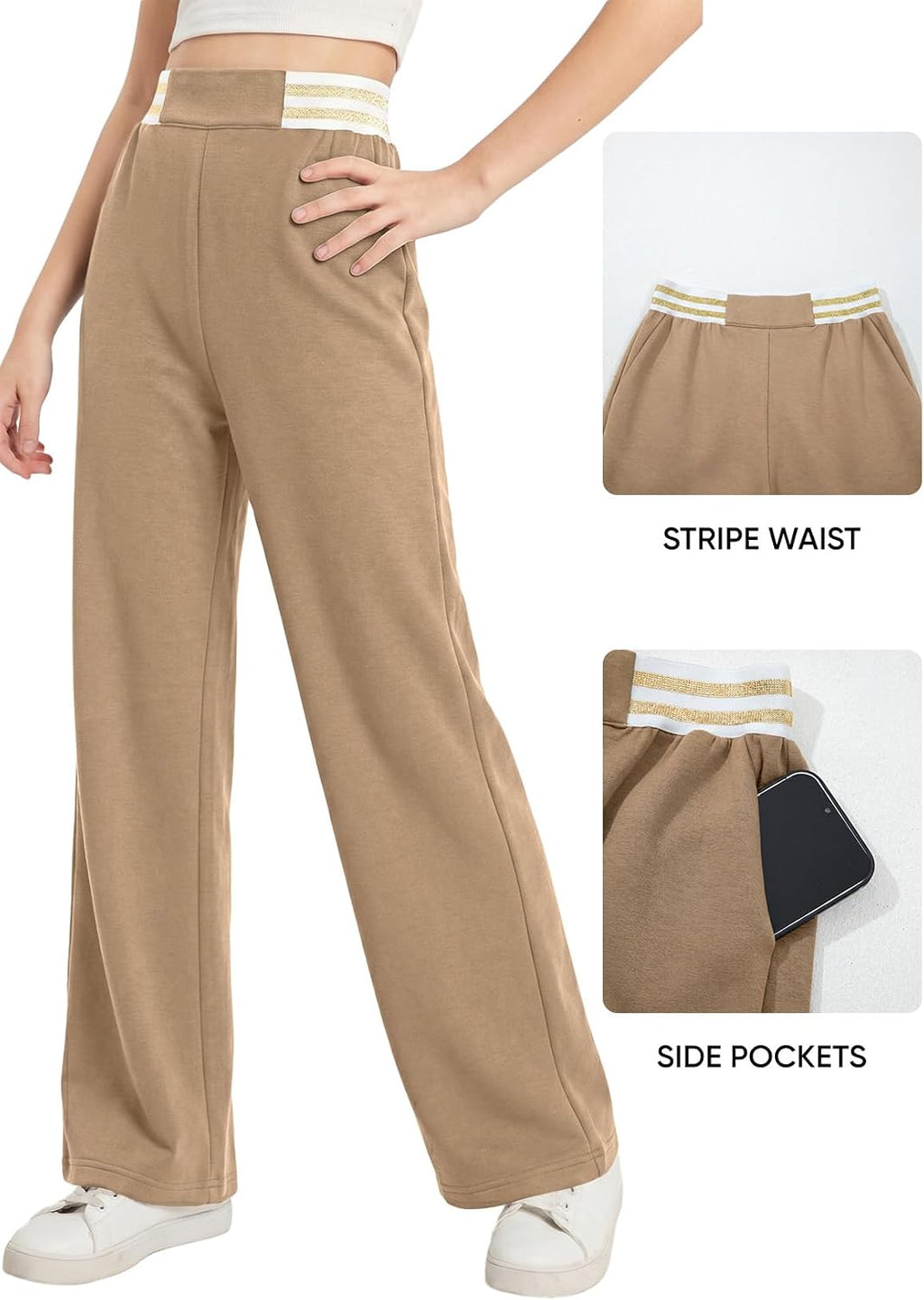 Girls Straight Leg Chino Uniform Pants Sizes 6-15