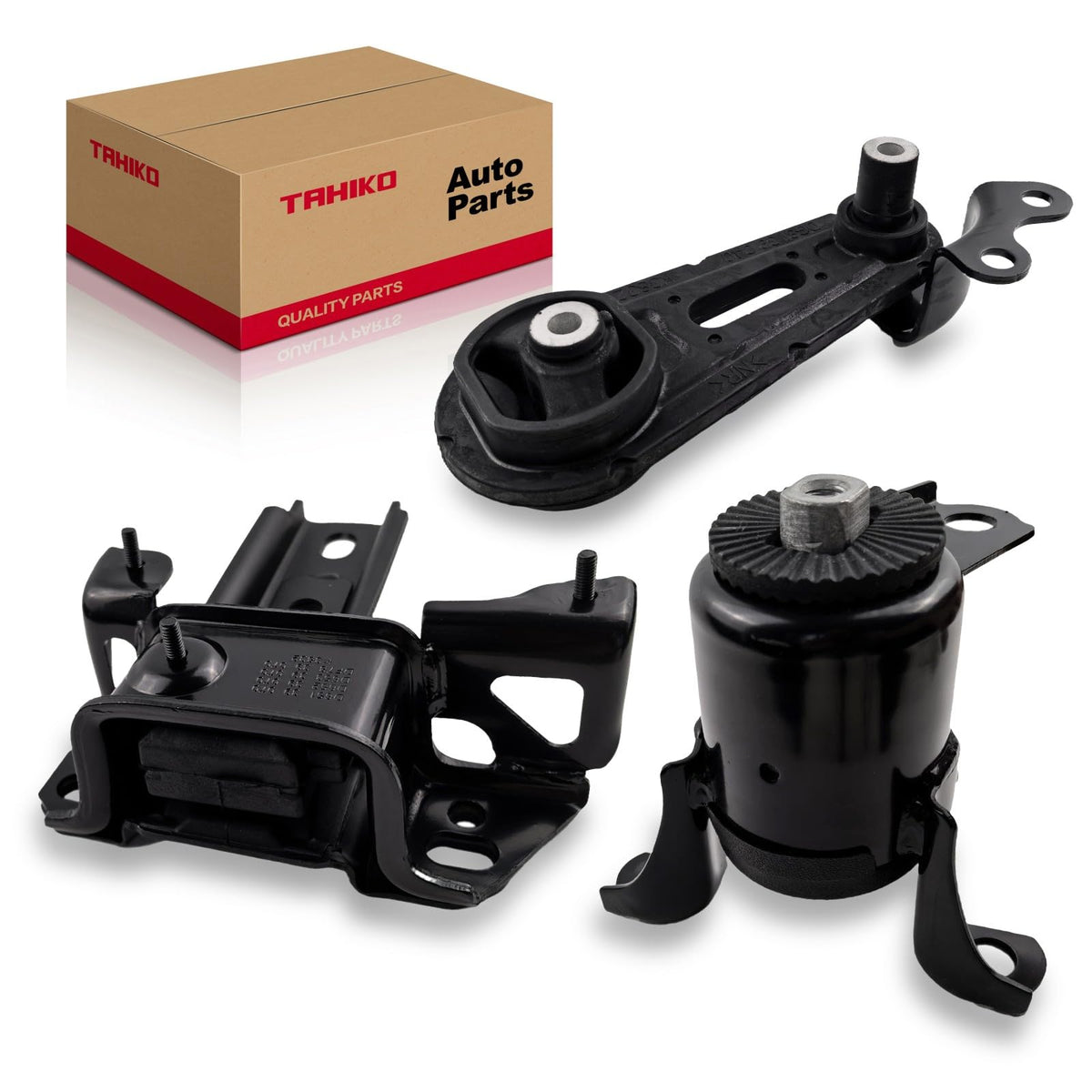 Front Rear Engine Motor Transmission Mount Set 3pcs Compatible with 2011 2012 2013 2014 Mazda 2 1.5L Automatic A5566 A4428 A4430