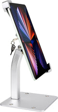 Anti-Theft Desktop Tablet Kiosk Stand Holder, Heavy Duty Countertop Tablet POS Display Mount with Security Lock and