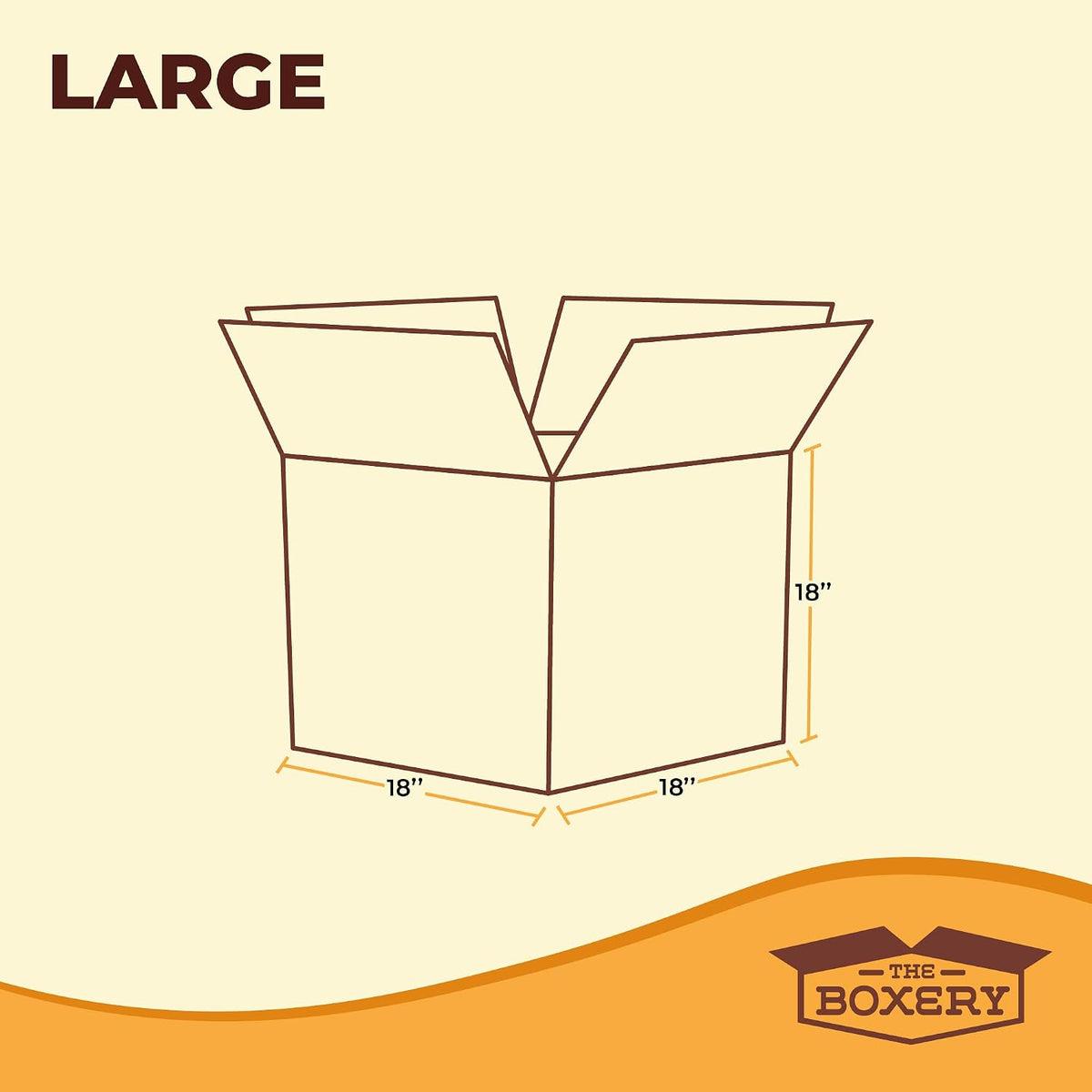 Moving Boxes 10-Pack Large | 18x18x18 inch