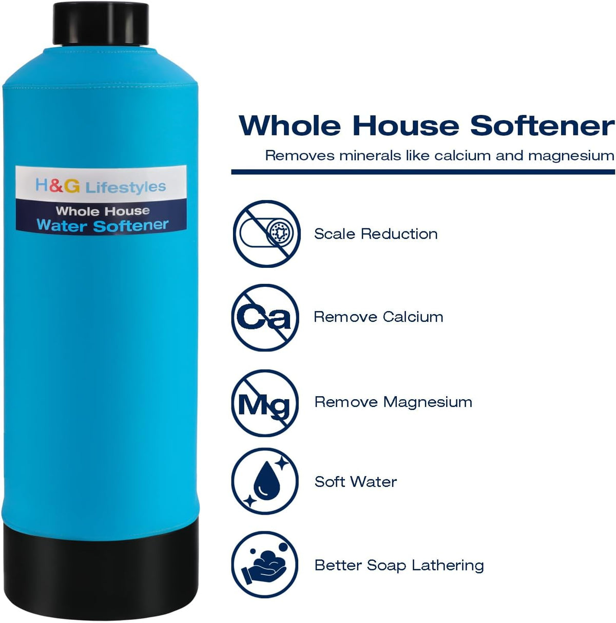 Whole House Water Softener 24,000 Grains,700,000 Gallons