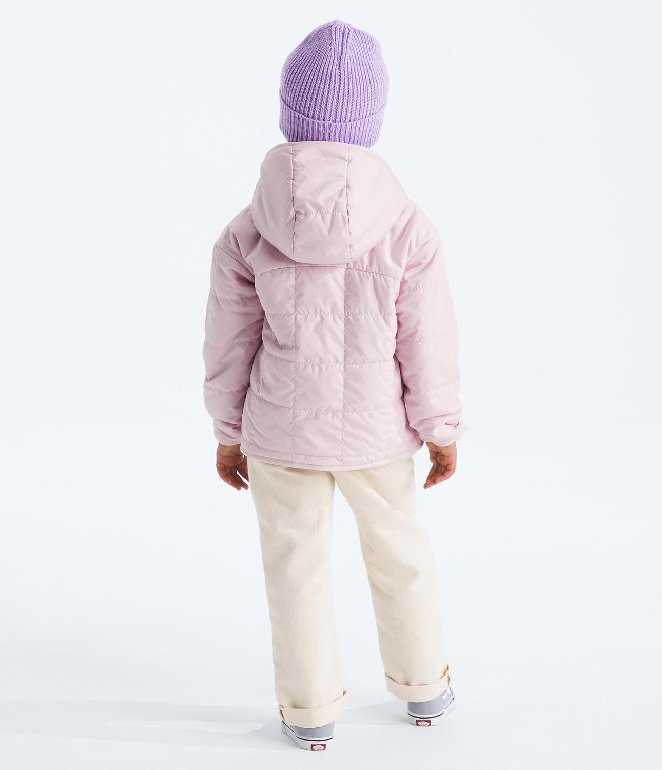 THE NORTH FACE Girls Reversible Shasta Full Zip Hooded Jacket | Water Repellent Puffer Coat, Synthetic Insulation