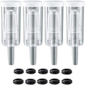 3 Piece Airlock 4 Pack with Grommets for Brewing Wine Making Kimchi Airlocks for Fermenting Carboy Mason Jar Wine Bucket