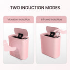Automatic Small Bathroom Trash Can with Lid, 2.6 Gallon, Pink