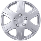 15 Inch Snap-On Hubcap Wheel Covers (Set of 4), 6-Spoke Original Design
