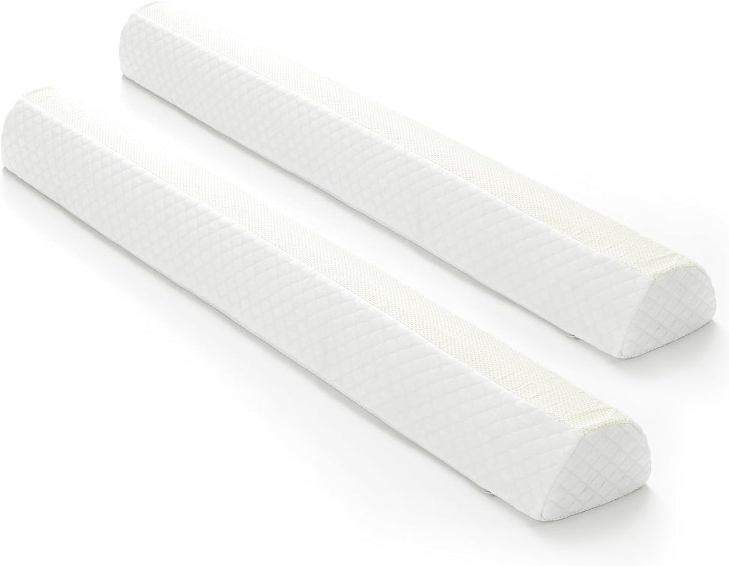 Bed Bumpers for Toddlers & Kids (2-Pack), Memory Foam Bed Rail for Adults, Bed Edge Safety Guard for Queen, King