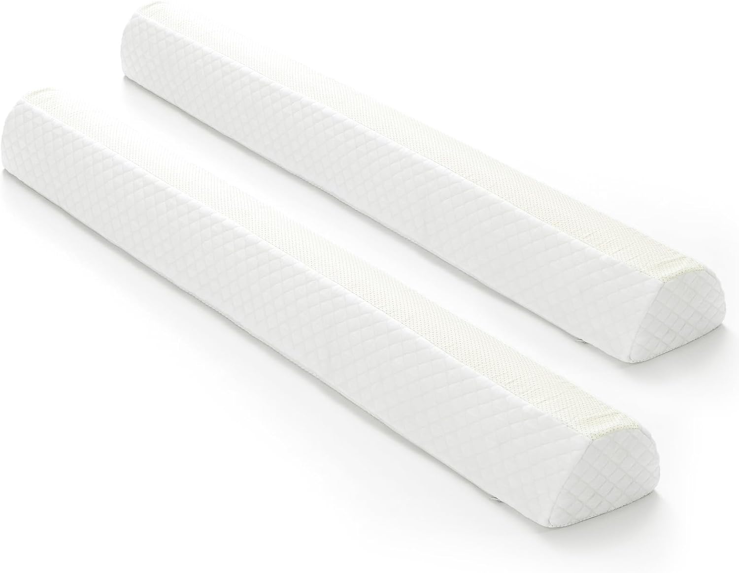 Bed Bumpers for Toddlers & Kids (2-Pack), Memory Foam Bed Rail for Adults, Bed Edge Safety Guard for Queen, King