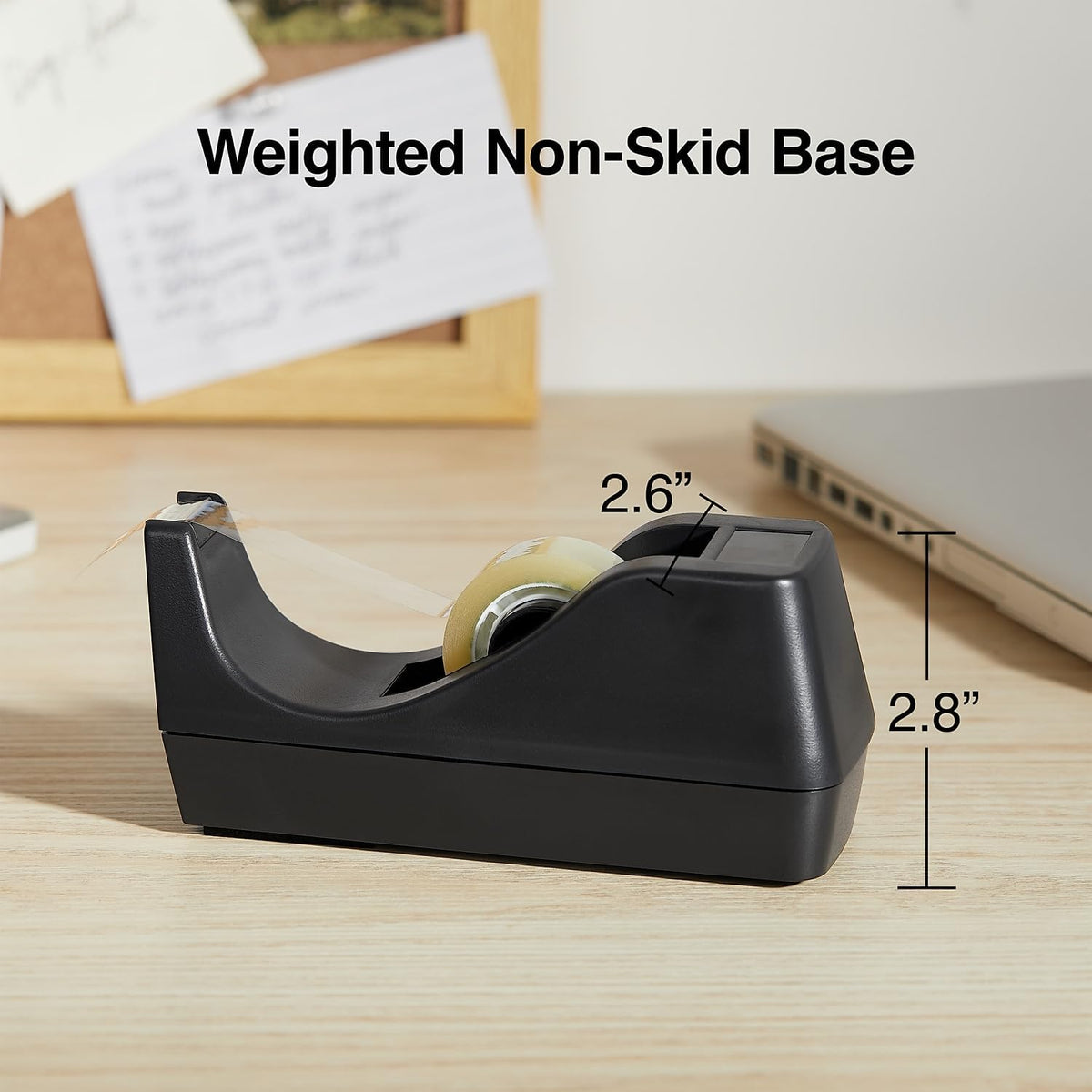 Desktop Tape Dispenser, Black, Everyday Tape Holder