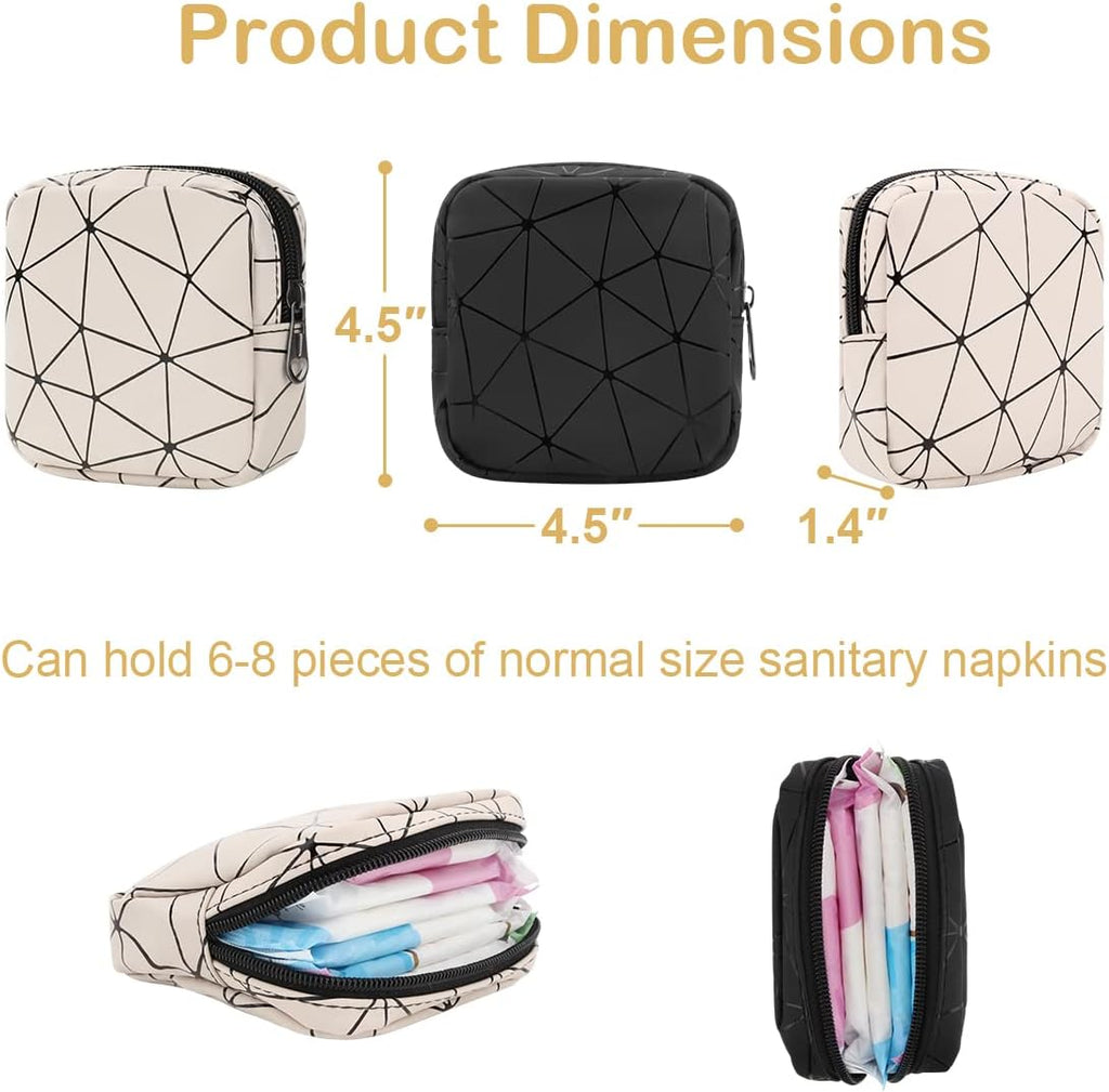Sanitary Napkin Storage Bag, Menstrual Cup Pouch Nursing Pad Holder Tampon Bags Feminine Product Pouches Portable