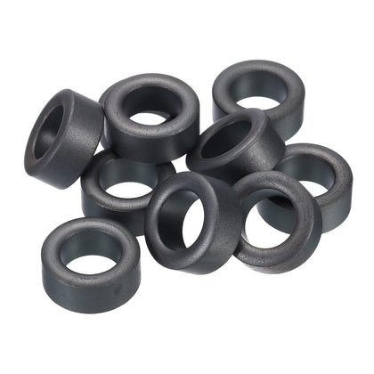Ferrite Toroid Core 22.5mm x 13.8mm x 10mm, 10 Pack Transformer Inductor Coil Ring, Black