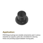 HARFINGTON 8pcs Flanged Sleeve Bearing POM Bushing 6mmBorex7mmODx8mmL