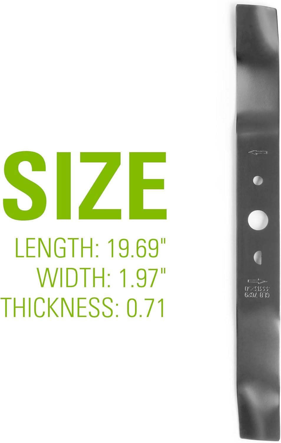 Replacement Lawn Mower Blade (Fits : 21' Mower / 25112 / 25022)