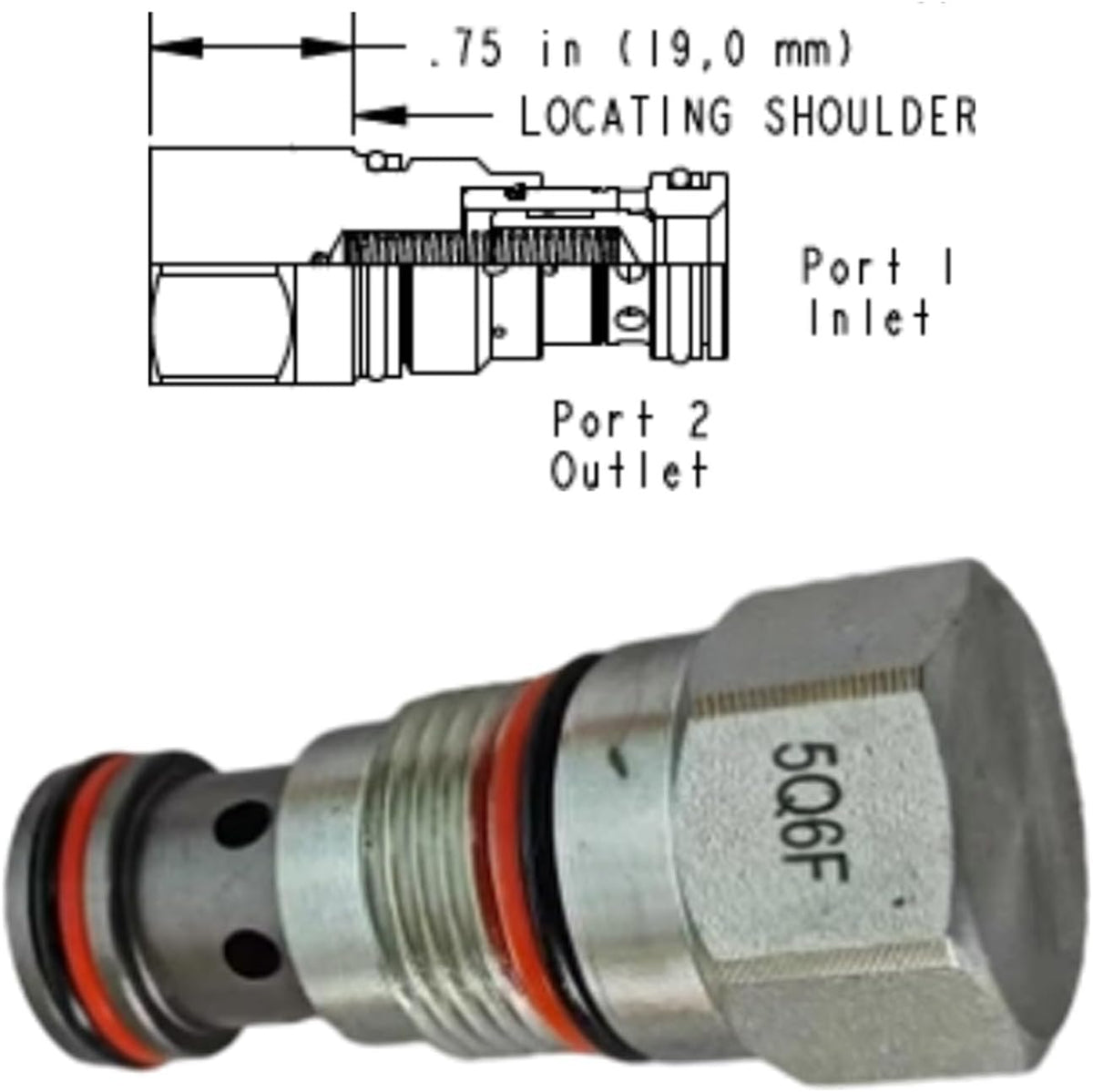 Check Valve CXDA-XAN CXDAXAN compatible with Sun Hydraulics