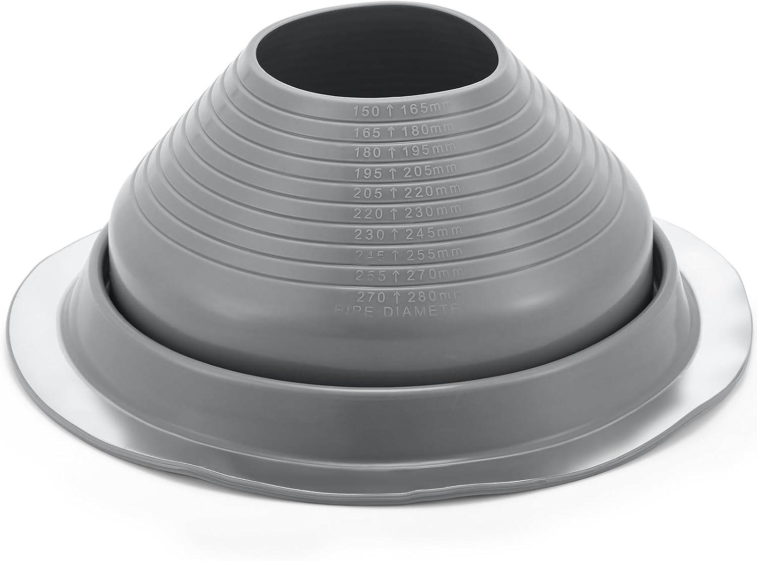1 Pcs #6 Pipe Od 5"-9" Flexible Roof Jack Pipe Boot Flashing Vent High Temp Silicone Chimney for Roof Vents