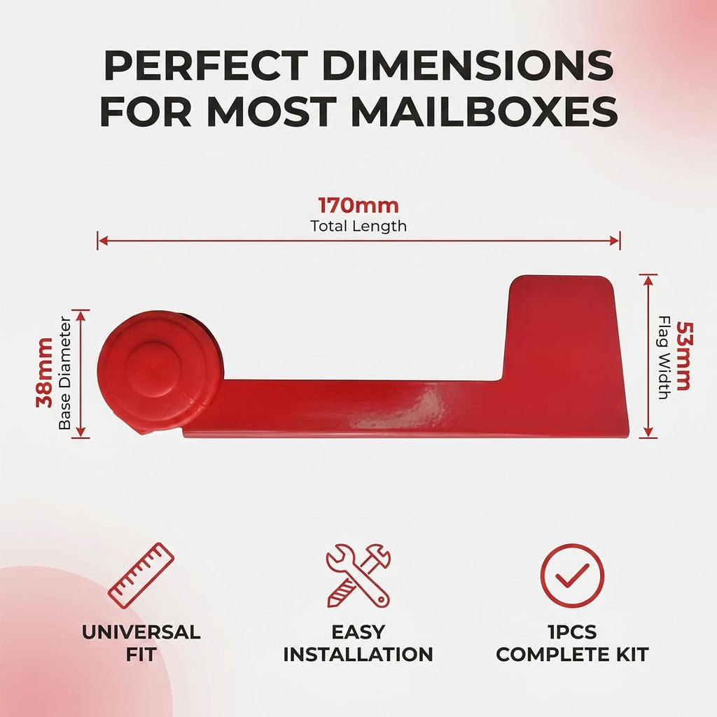 Mailbox Flag Replacement Easy to Install Flag for Mailbox Universal External Deliverymailbox Flag Replacement