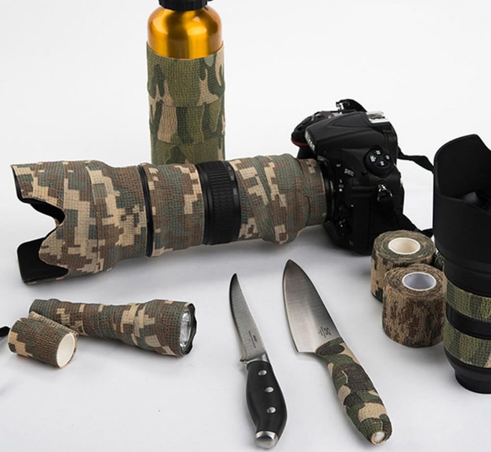 5cmx10m Strong Adhesive Protective Camouflage Tape Camo Wrap Tape Camo Duct Tape Non Reflective Camouflage Fabric