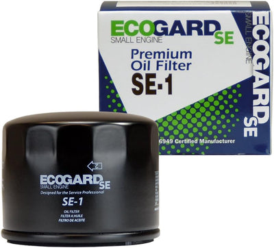 ECOGARD SE-1 Small Engine Oil Filter for Mowers, Tractors, Lawn Equipment, Other Small Gas Engines Replaces BRIGGS-STRATTON 492932, 695396, 792326, 795137, FRAM PH8170, TECUMSEH 36563, WIX 57035