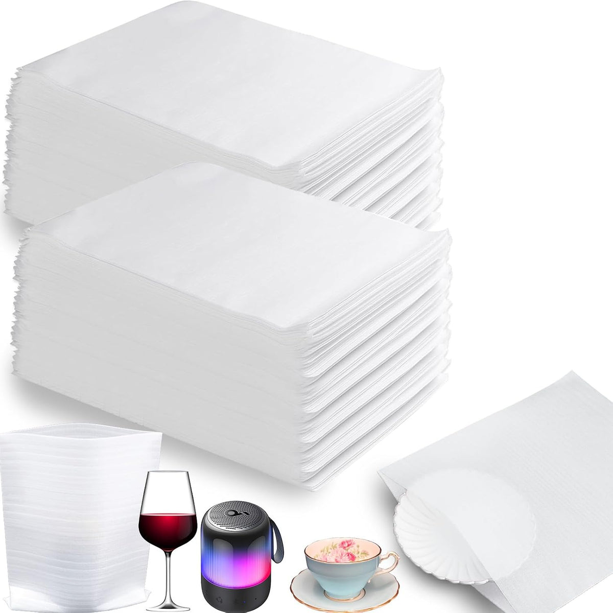 Cushion Foam Wrap Pouches for Moving(100 Pack 10"x12'')