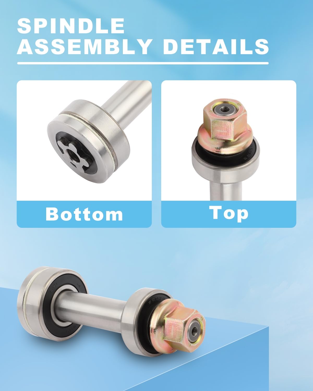 ACEBRI Deck Spindle Assembly 46 Inch for ROPER for SEARS 137553 532137553