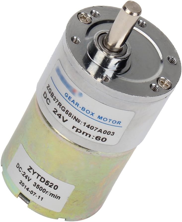 24V DC 60RPM Geared-Motor High Torque Gear Box Reversible Electric Motor