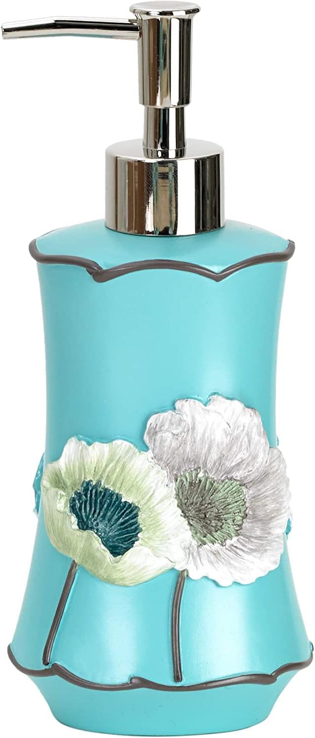4 Piece Bathroom Accessories Sets, Poppy Fields 4 Unit