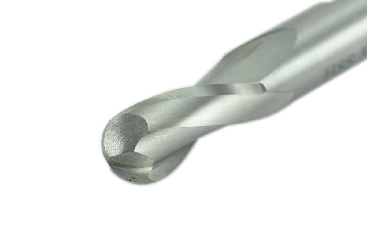 Shars 1" x 1" HSS 2 Flute Single End Ball Nose End Mill NEW !