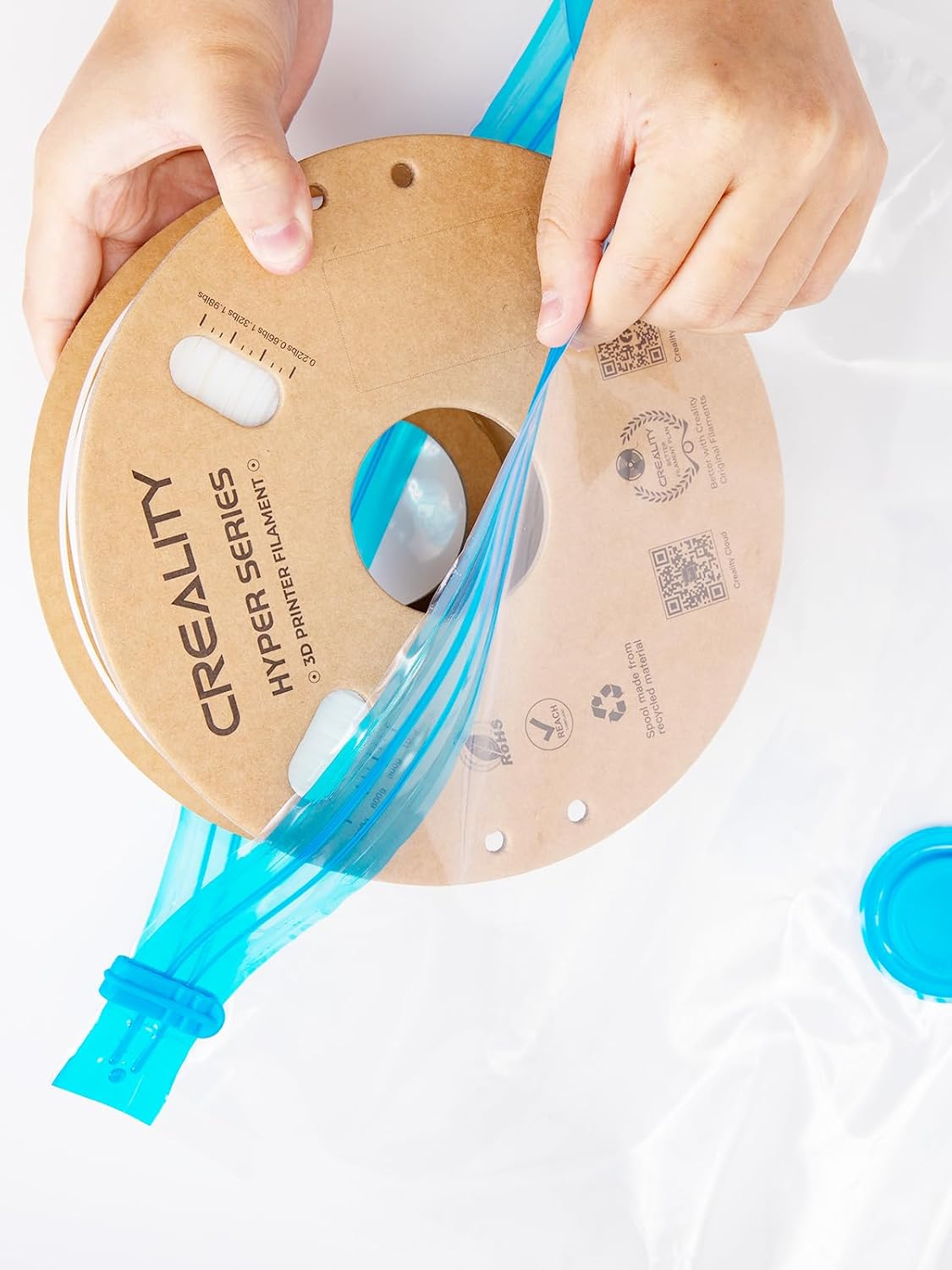 Filament Vacuum Storage Kit, Premium Cleaning Drying Sealed 12 Storage Bags Only, 3D Filament Dryer for 1kg 3D