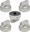 5Pcs WB03X24818 Gas Stove Knobs Replacement for GE Range Cooktop Oven, Surface Burner Control Knobs Compatible with