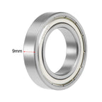 uxcell 6905ZZ Deep Groove Ball Bearing 25x42x9mm Double Shielded Chrome Steel Bearings 5-Pack