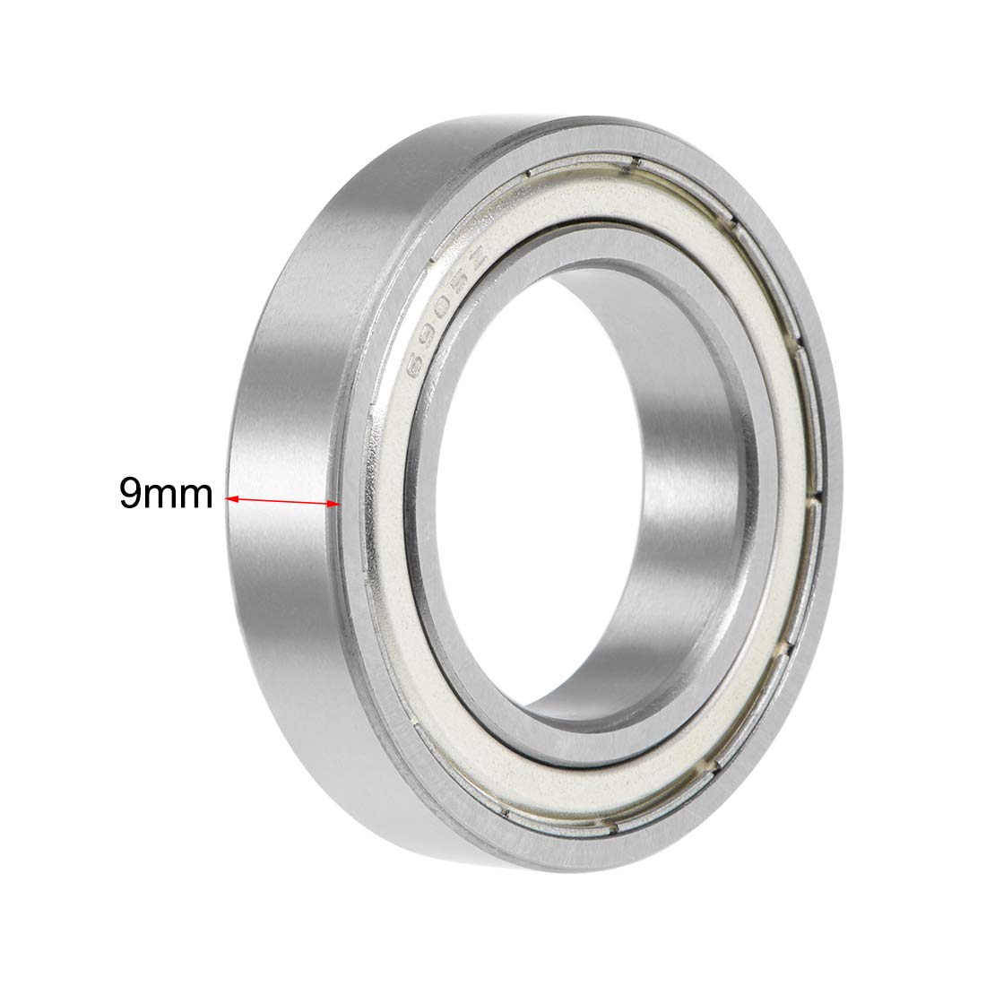 uxcell 6905ZZ Deep Groove Ball Bearing 25x42x9mm Double Shielded Chrome Steel Bearings 5-Pack
