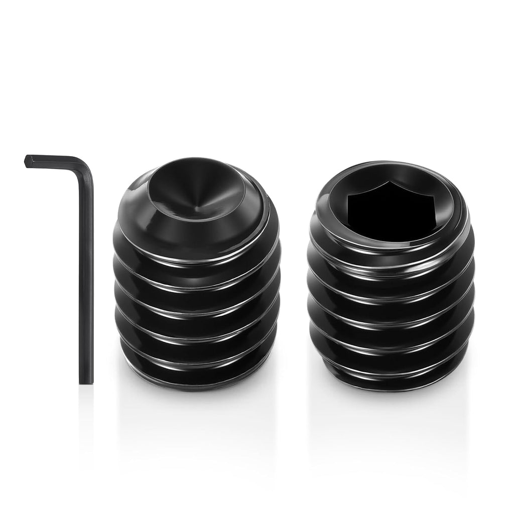 25Pcs Cup Point Socket Set Screws-#10-24x1/4 Carbon Steel