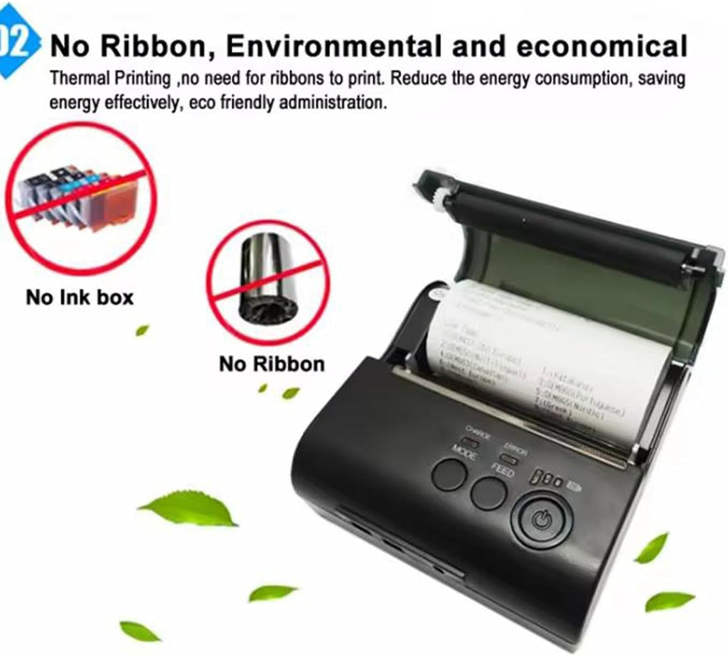 80mm bluetooth portable thermal receipt printer,only compatible with android/Windows,3 inch Ticket wireless android