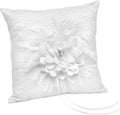 White Layers of Lace Wedding Ring Bearer Pillow