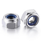 Wensilon(50pcs) M14 Self Clinching Nuts 304 Stainless Steel Self-Lock Nylon Inserted Hex Lock Nuts