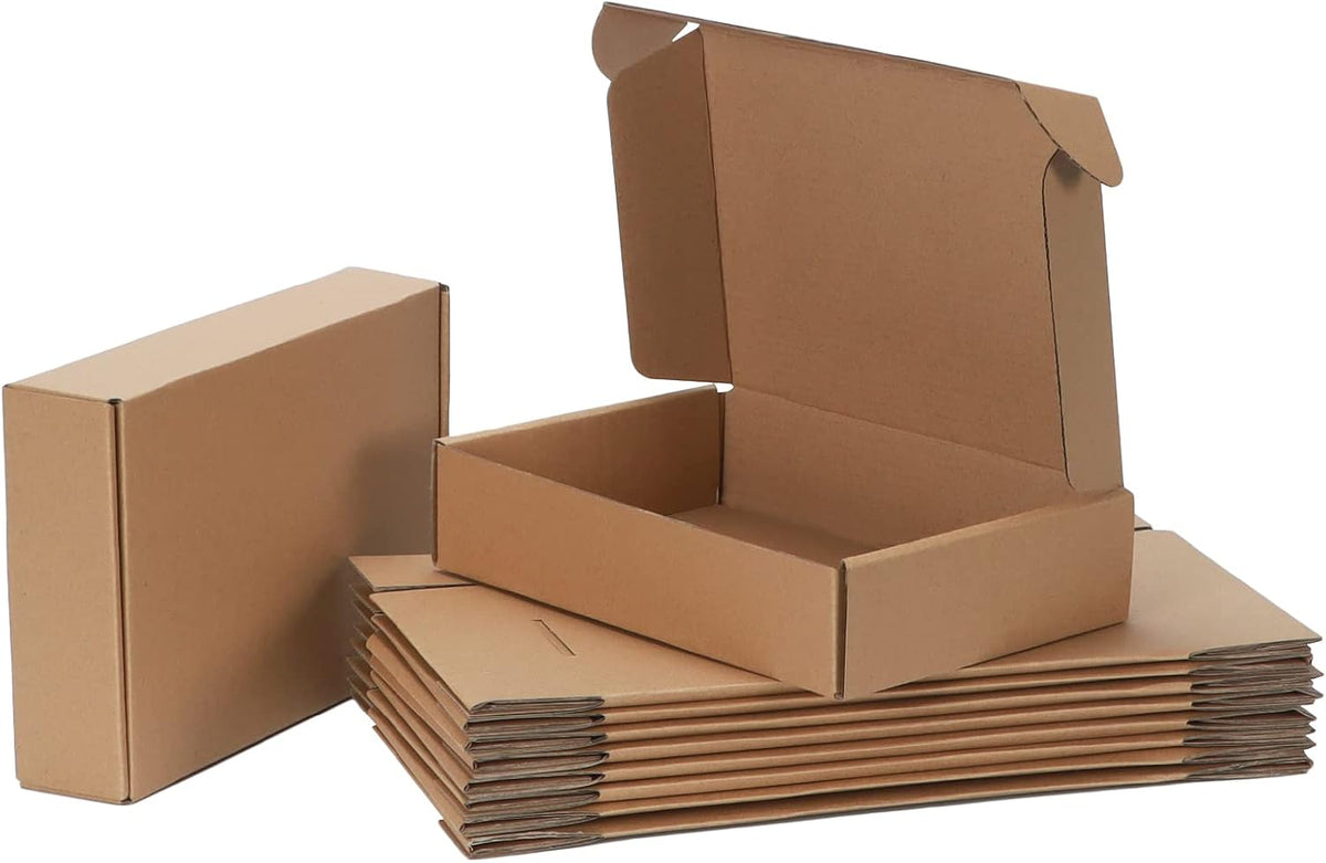 9x6x2 Cardboard Shipping Boxes Set of 20, Brown