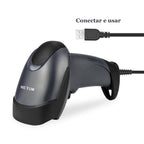 USB Barcode Scanner with Stand, Wired 1D CCD Scanner for POS - M3S