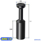TAILONZ 4mm OD Push-to-Connect Fitting Pneumatic Plug PP-4 10Pcs