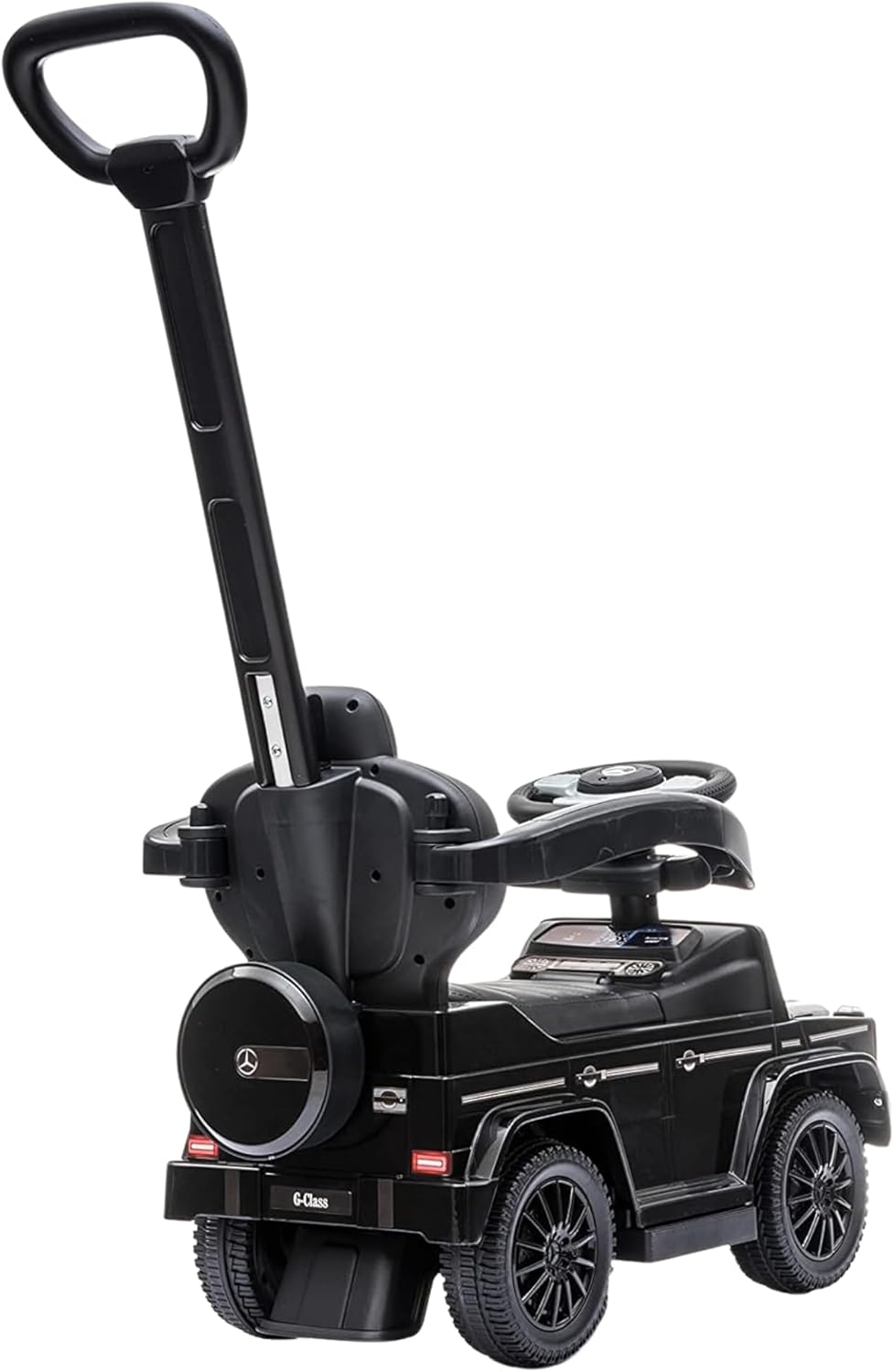 3 In 1 Mercedes G-Wagon Push Car for Toddlers 1 to 3 Years Old, Kids Outdoor Stroller with Music, Horn Sounds, and