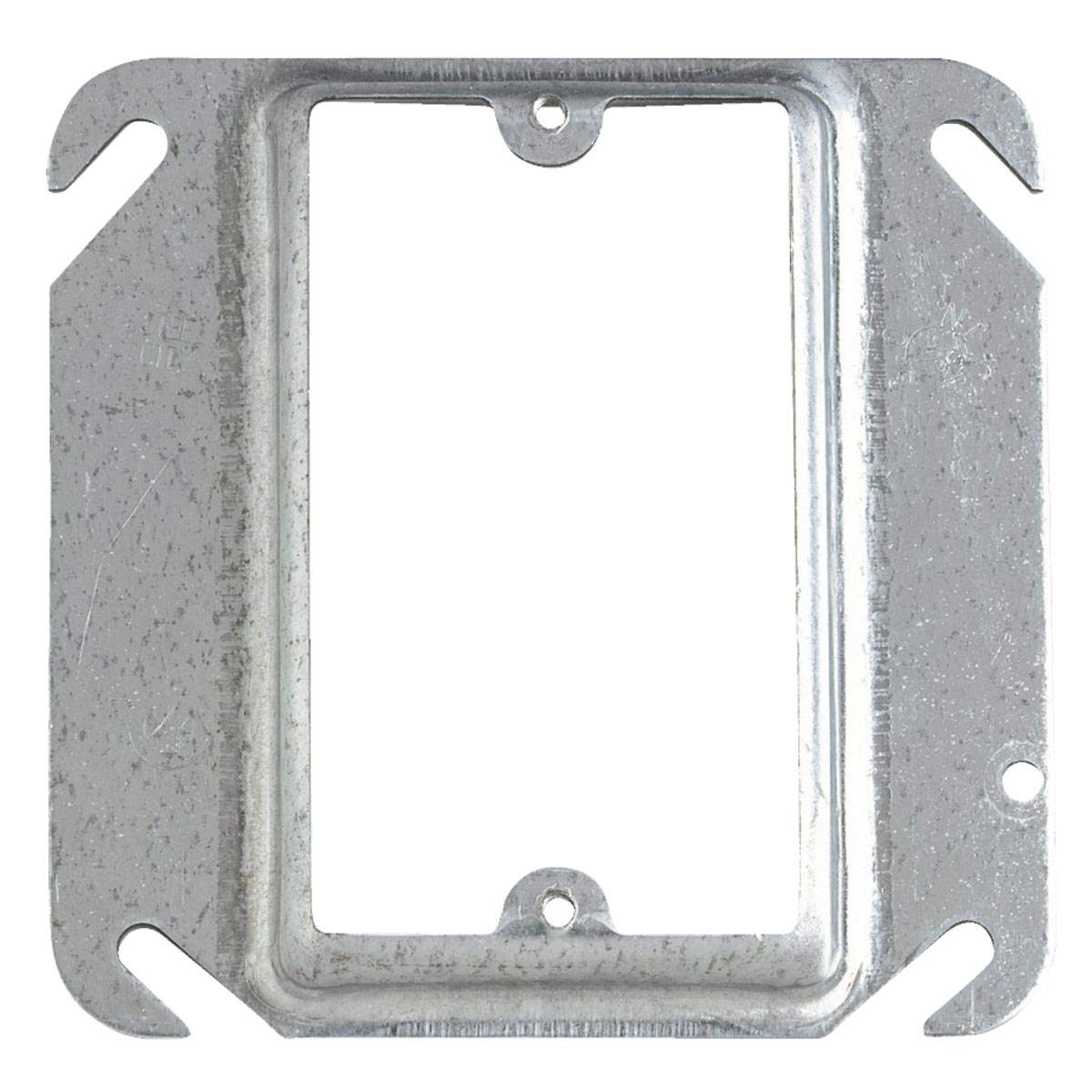 Steel City 52C15 Device Cover, Square, Raised, 4-Inch, Galvanized, 25-Pack