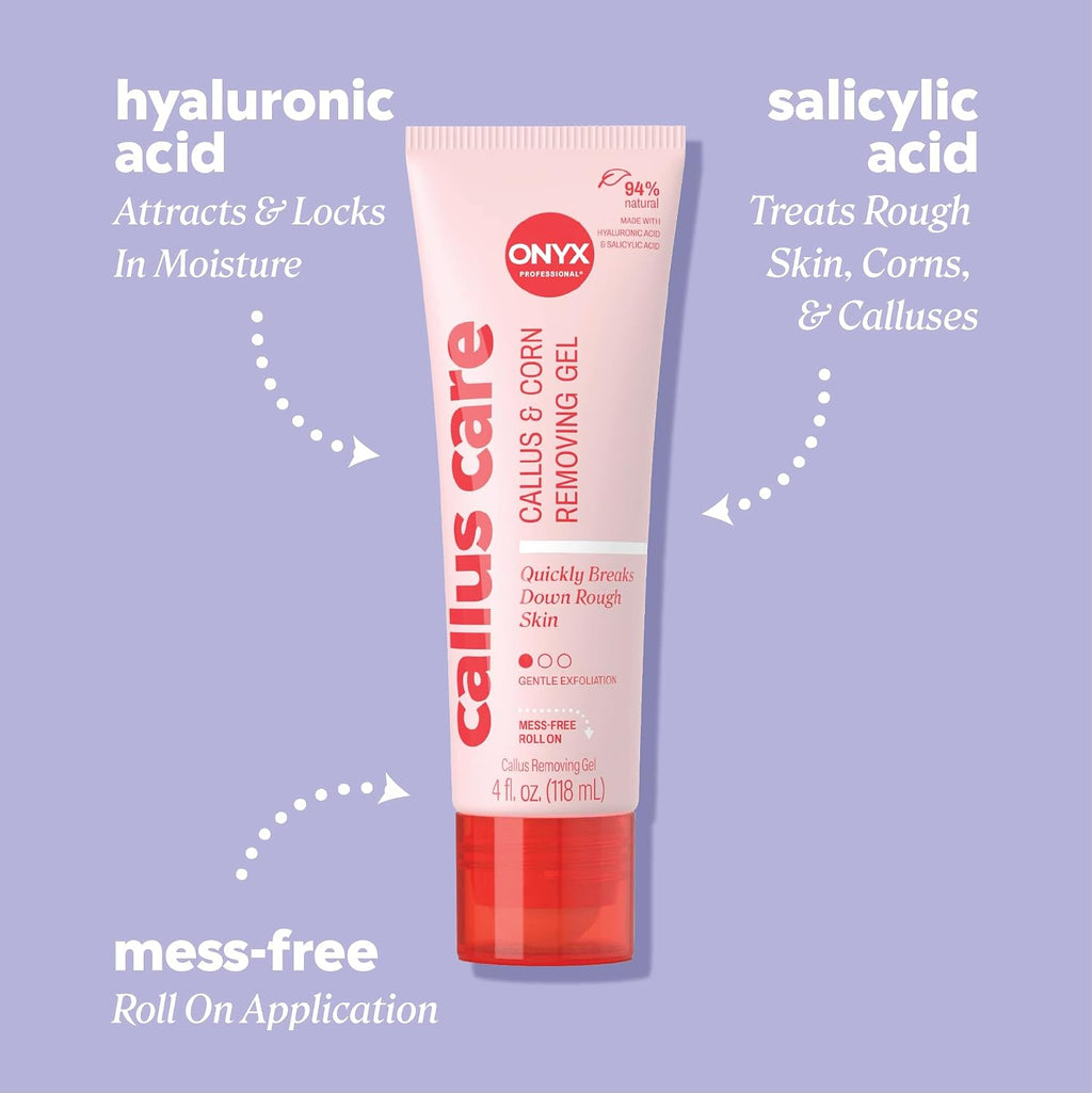 Callus and Corn Peeling Gel, 4 fl oz - Removes Unwanted Calluses in 3-5 Minutes, Hydrating and Softening Heel Callus