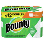 Full Sheet Paper Towels, White, 6 Double Rolls = 12 Regular Rolls