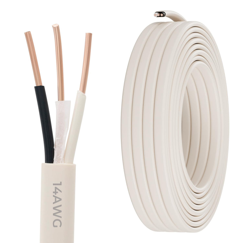 FIRMERST Solid Copper NM-B Cable 14/2 with Ground Electrical Wire 50 ft