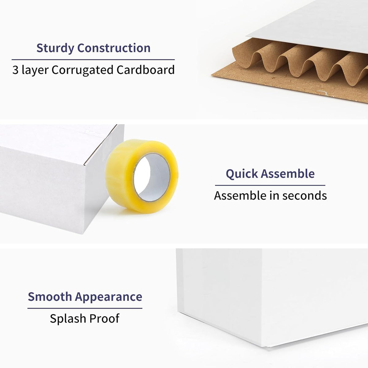 Small Shipping Boxes 10x6x6 Set of 6