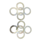Bucket Pin Shims Washers Size 80mm x 50mm x 2mm 823/00220, Set of 10 Pcs Fits and Compatible with Various Earthmoving Machines and Excavator Machine