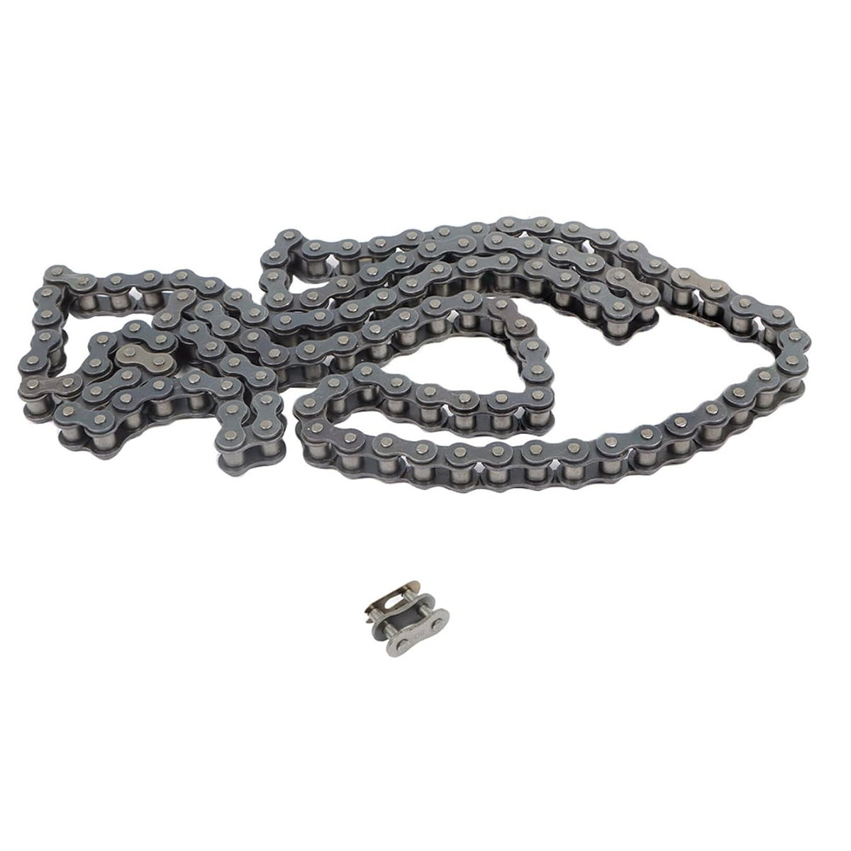 80 Roller Chain Heavy Duty 10FT Chain Comes with Connector 1 Additional Connector Carbon Steel