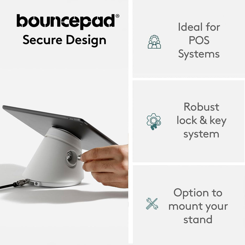 Click iPad POS Stand & Docking Station | iPad Stand for Business | Compatible with All Tablet Models | Table Mount