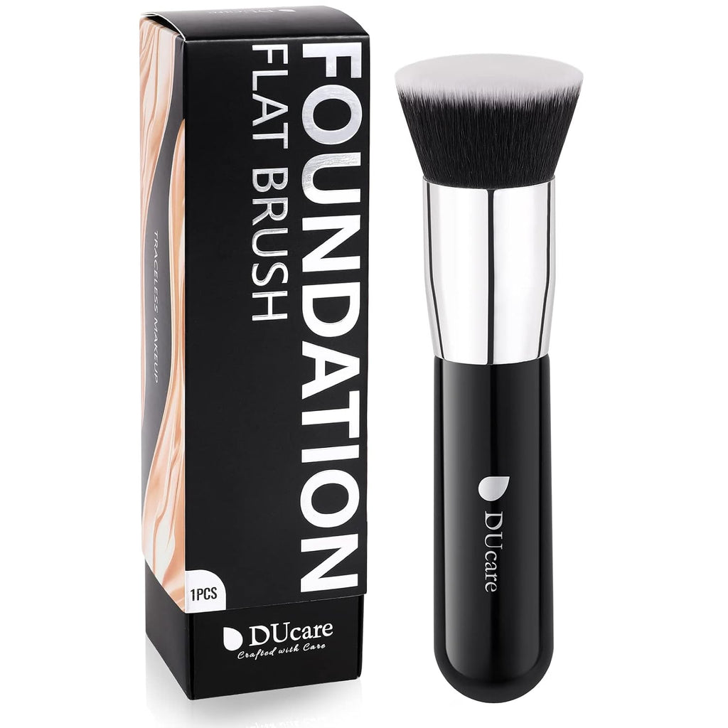 Kabuki Foundation Brush for Liquid Makeup Flat Top Professional Stick Buffing Blending Mineral Powder Large Face